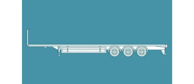 Flatbed truck illustration