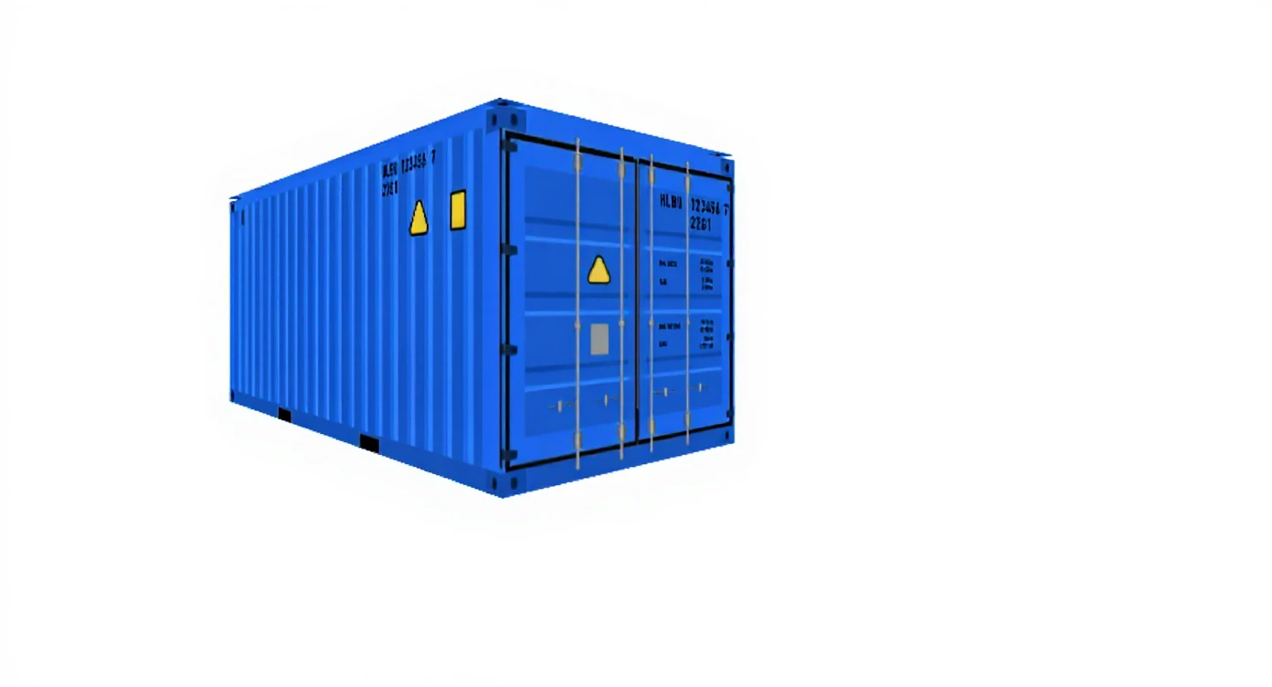 Dry container illustration